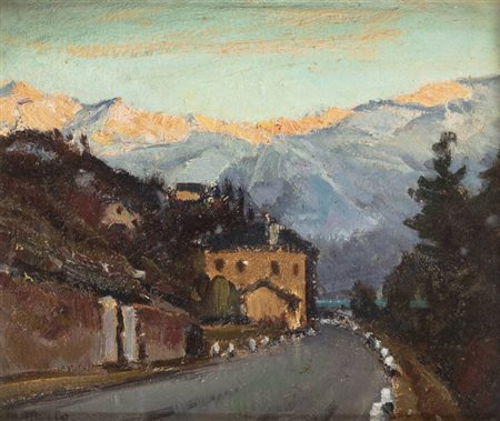 METELLO MERLO<BR>Milano 1886 - 1964 Torino<BR>"Verso Cernobbio" 2-52