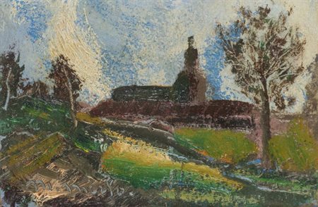 METELLO MERLO<BR>Milano 1886 - 1964 Torino<BR>"Paesaggio"
