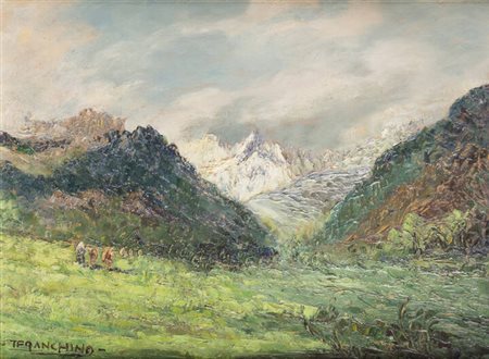 TELESFORO FRANCHINO<BR>Torino 1892 - 1964<BR>"Paesaggio"