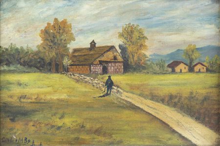 PITTORE NON IDENTIFICATO<BR>"Paesaggio"