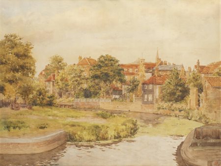 PITTORE NON IDENTIFICATO<BR>"Paesaggio" 1905
