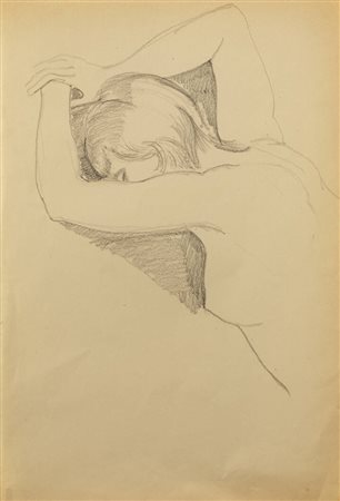 ITALO CREMONA<BR>Cozzo Lomellina (PV) 1905 - 1979 Torino<BR>"Nudo femminile"