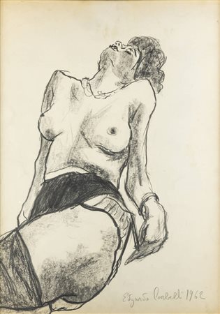 EDGARDO CORBELLI<BR>Torino 1918 - 1989<BR>"Nudo di donna" 1962