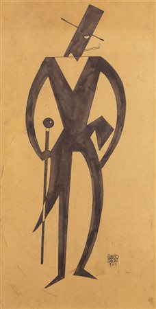 ERBERTO CARBONI<BR>Parma 1899 - 1984 Milano<BR>"Figura" 1929