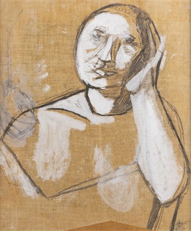BRUNO SAETTI<BR>Bologna 1902 - 1984<BR>"Figura" 1956?