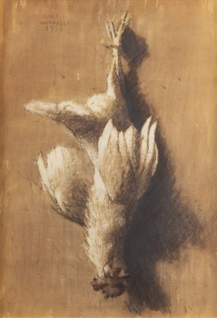 GIGI MORBELLI<BR>Orsara Bormida (AL) 1900 - 1980 Torino<BR>"Pollo" 1953