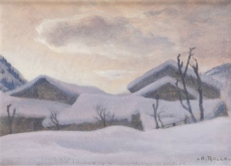 ADOLFO ROLLA<BR>Buenos Aires (Argentina) 1899 - 1967 Torino<BR>"Neve" Verrand (Valle d'Aosta)