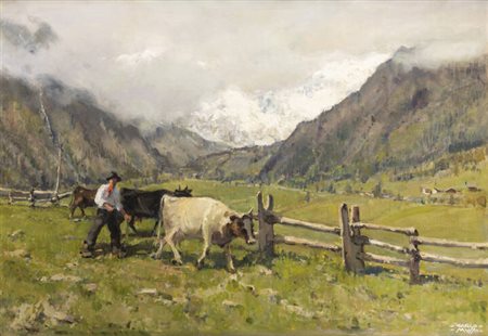 CARLO MUSSO<BR>Balangero (TO) 1907 - 1968<BR>"Pascolo"