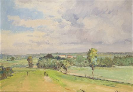 VITTORIO BUORA<BR>Udine 1910 - 1972 Torino<BR>"Paesaggio"