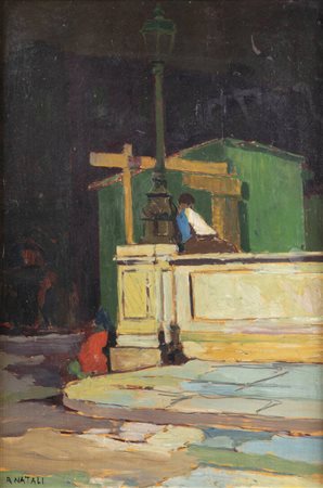 RENATO NATALI<BR>Livorno 1883 - 1979<BR>"Veduta urbana"