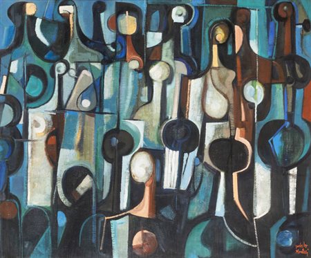 DEDALO MONTALI Cagliari 1909 - 2001 Rodello (TO) "Concerto blu"