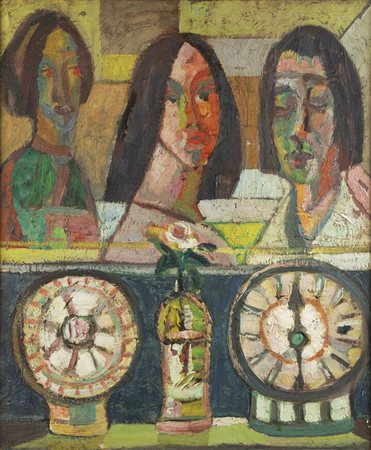 CARLO LORO<BR>Lonigo (VI) 1915 - 2002 Torino<BR>"Figure"