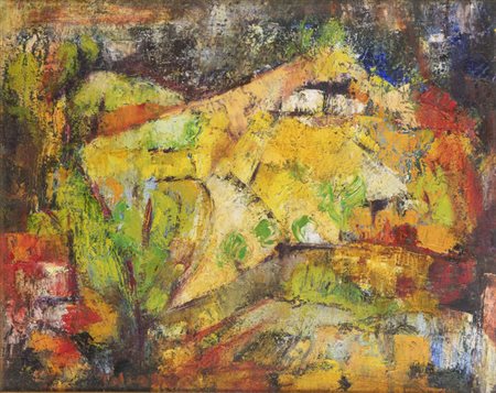 RICCARDO TALIANO<BR>Torino 1929 - 2012<BR>"Paesaggio astigiano" 1959