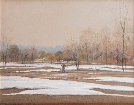 SERGIO MANFREDI<BR>Torino 1932<BR>"A fine inverno"