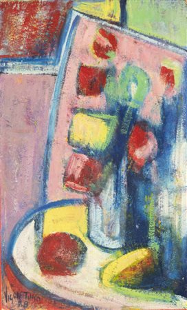 SILVIO VIGLIATURO<BR>Acri (CS) 1949<BR>"Natura morta" 1988