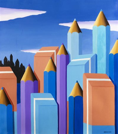 ANTONIO BENCICH<BR>Biella 1949<BR>"Metropoli" 2023