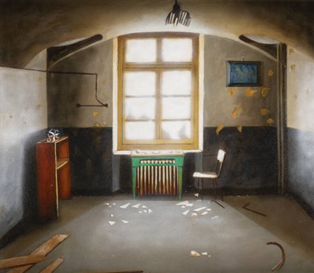 LUIGI BARATTA<BR>Torino 1951<BR>"Interno psichiatrico" 2026