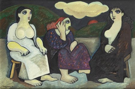 GIUSEPPE VIGNANI<BR>Algeri (Algeria) 1932<BR>"Senza titolo" 1975