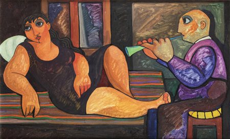 GIUSEPPE VIGNANI<BR>Algeri (Algeria) 1932<BR>"Senza titolo" 1975