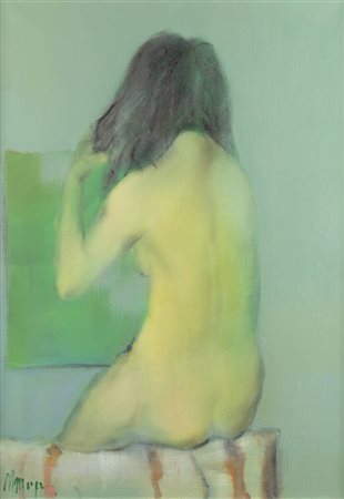 ANTONIO MUNCIGUERRA<BR>Ponza 1931-<BR>"Donna di spalle"