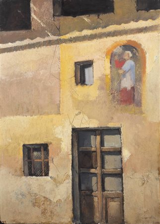 SERGIO ALICE<BR>San Maurizio (TO) 1944<BR>"Casa con affresco"