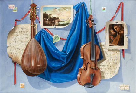 ARCANGELO MARAGA<BR>Sospirolo (Italia) 1925-2007<BR>"Strumenti appesi"