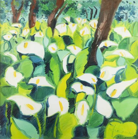 ATHOS FACCINCANI<BR>Peschiera del Garda 1951<BR>"Nel bosco"