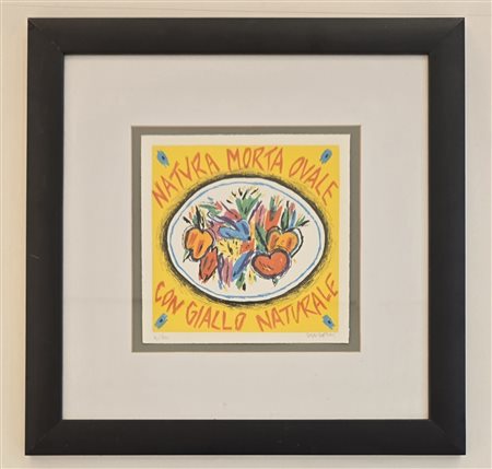 DONZELLI BRUNO, 22 X 22 cm, serigrafia  su cartoncino, firma e...