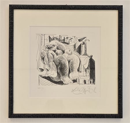 PIGNATELLI ERCOLE, 20 X 20 cm, nudo 1995, acquaforte su carta,...