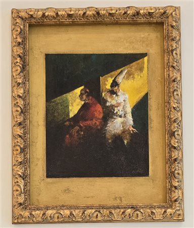TASSI ANGELO, 22,5 X 27 cm, olio su tavola, firma in basso a destra.