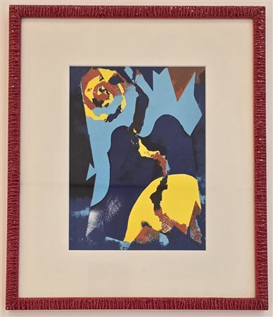 JORI MARCELLO, 19 X 14 cm, litografia 5 colori, titolo “ teatrino...