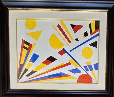 ROBERTO GAETANO CRIPPA, (1921-1972), “Geometrico” 1950, Tecnica mista su...