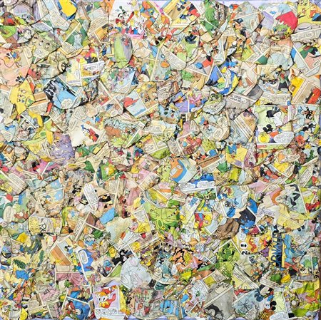 ARTURO CARMASSI, (1925-2015), senza titolo (serie fumetti), tecnica mista e...