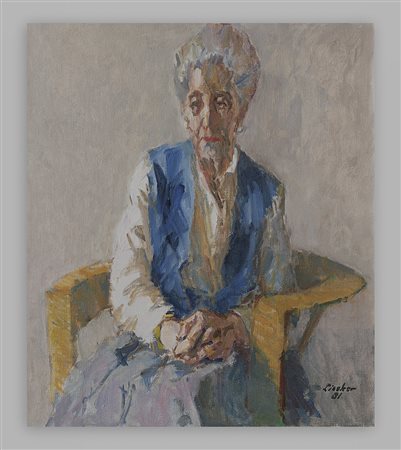 JOHANNES (JOOP) FRANCISCUS MARIA LIESKER, (1920-2002), Ritratto di moglie,...