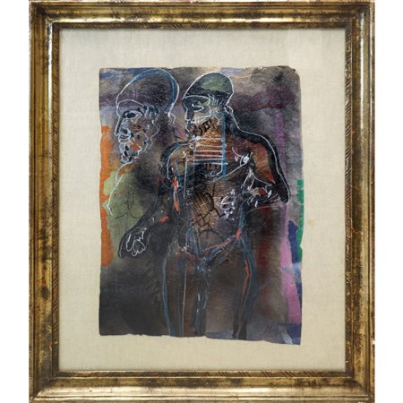 Ladislas Kijno (Varsavia  1921 - Saint-Germain-en-Laye 2012)  - Senza titolo - Bronzi di Riace, 20° secolo