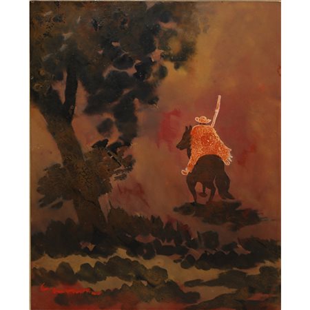 José Guevara (Pueblo di Guzmar 1926 - Helva 2010)  - Al galope, 1987