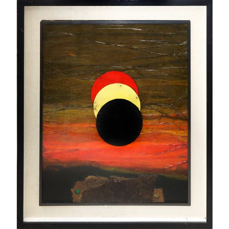 Roberto Crippa (Italian 1921 - 1972)  - Senza titolo - Tre Cerchi, 20° secolo