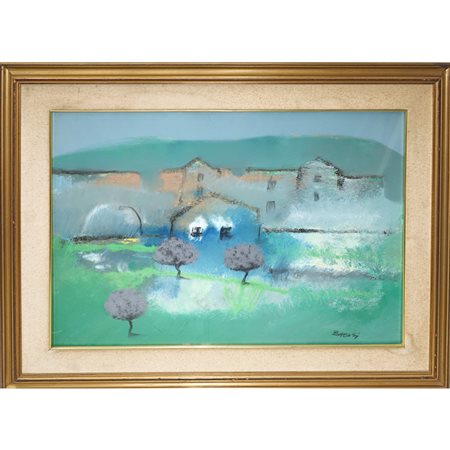 Manlio Bacosi (1921 - 1998)  - Paesaggio, 20° secolo