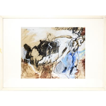 Vincenzo  Politino (Avola  1946)  - Due nudi, 1972