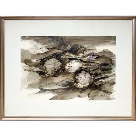 Francesco Contrafatto (Catania 1928 - Catania 2015)  - Carciofi, 1977