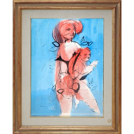 Leonardo Spreafico (Monza 1907 - Milano 1974)  - Maternità, 20° secolo