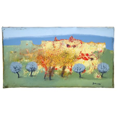 Manlio Bacosi (1921 - 1998)  - Paesaggio, 20° secolo