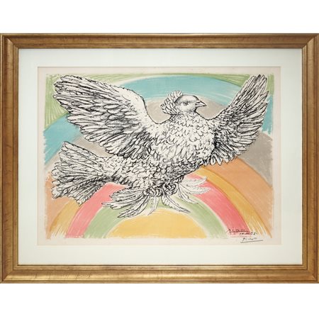 Pablo Picasso (1881 - 1973)  - Colombe volant, 20° secolo