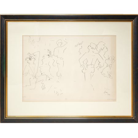 Jean Cocteau (1889 - 1963)  - Figure 1956, 1956