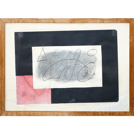 Stampa di Joan Miró estratta dal libro Miró, Bussotti - L'uccello luce, 1981