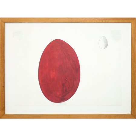 Stampa di Joan Miró estratta dal libro Miró, Bussotti - L'uccello luce, 1981
