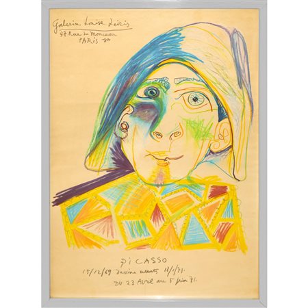 Locandina litografica Picasso - Galerie Louise Leiris, 1971