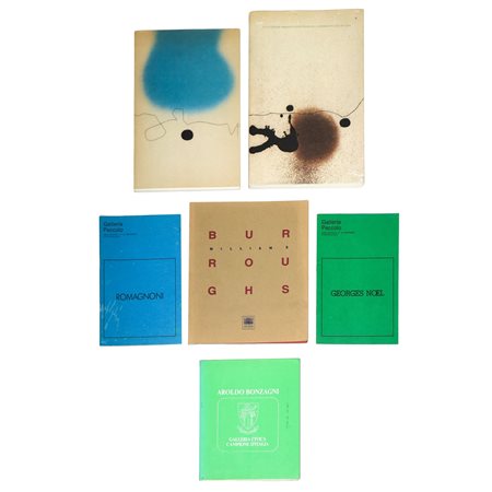 N. 6 Cataloghi d'Arte - Romagnoni; Georges Noël; Burroughs; Victor Pasmore; Aroldo Bonzagni