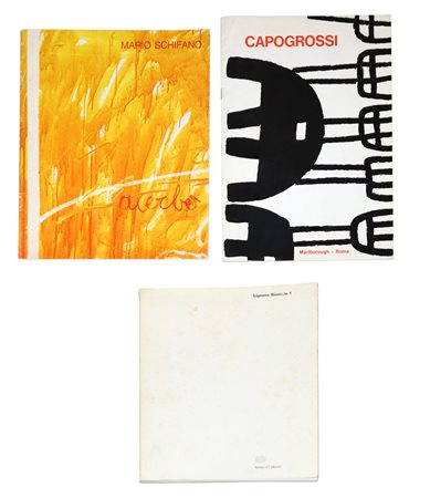 N. 3 Cataloghi d'Arte - Schifano; Capogrossi; Lignano Biennale 1