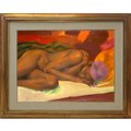 Ugo Attardi (Genova 1923 - Roma 2006)  - Donna distesa, 1988